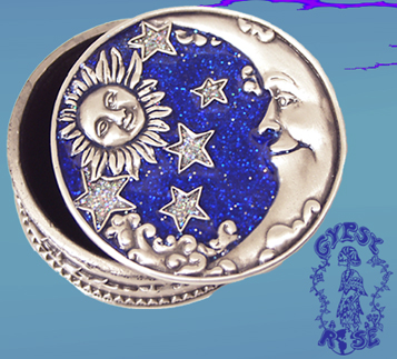 pewter sun moon box