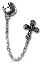 Cross and Chain Ear Cuff