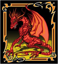 Red Dragon Tapestry