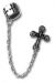 Cross and Chain Ear Cuff